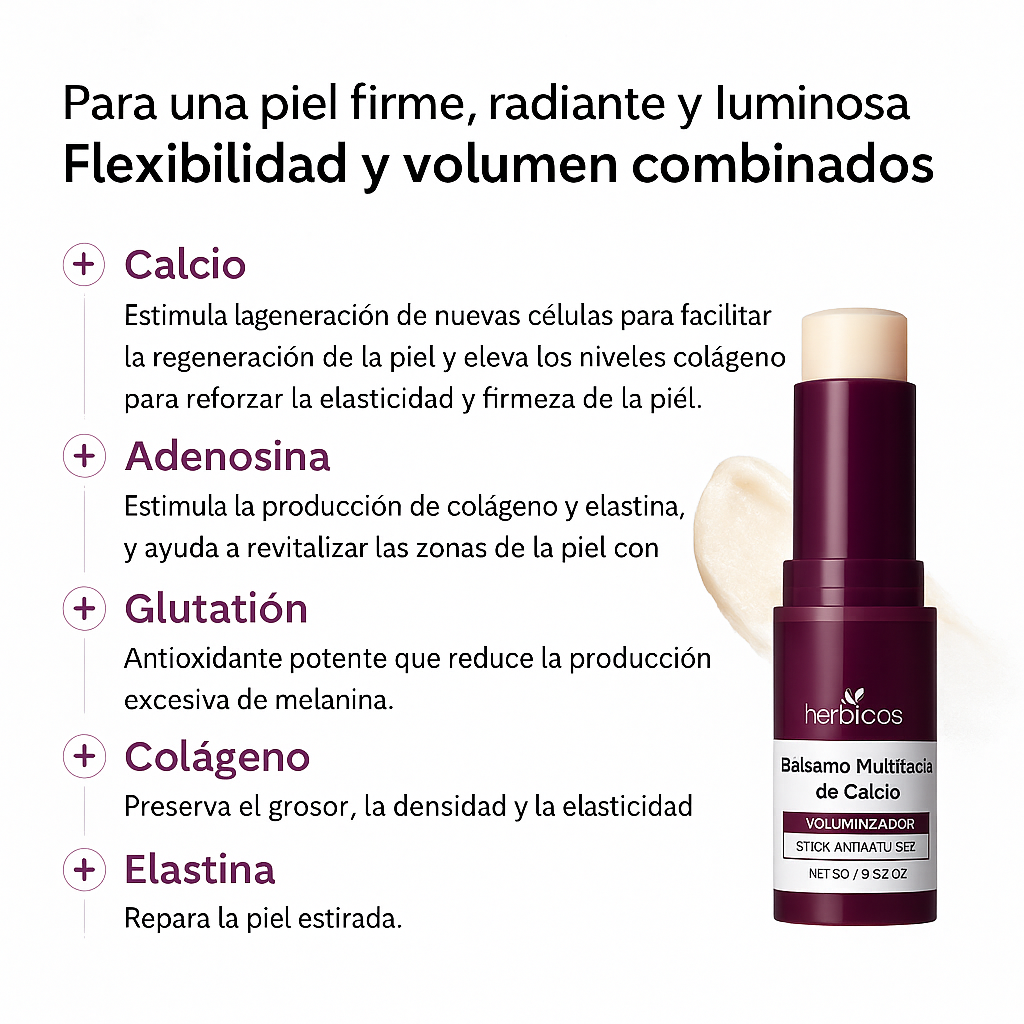 Herbicos® — Barra de Suero Facial de Calcio Antienvejecimiento